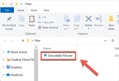 how to create an executable file.
